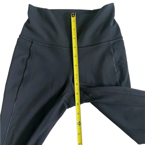 Athleta Transcend High Rise Straight Crop Leggings with Pockets in Black XS - Picture 7 of 10